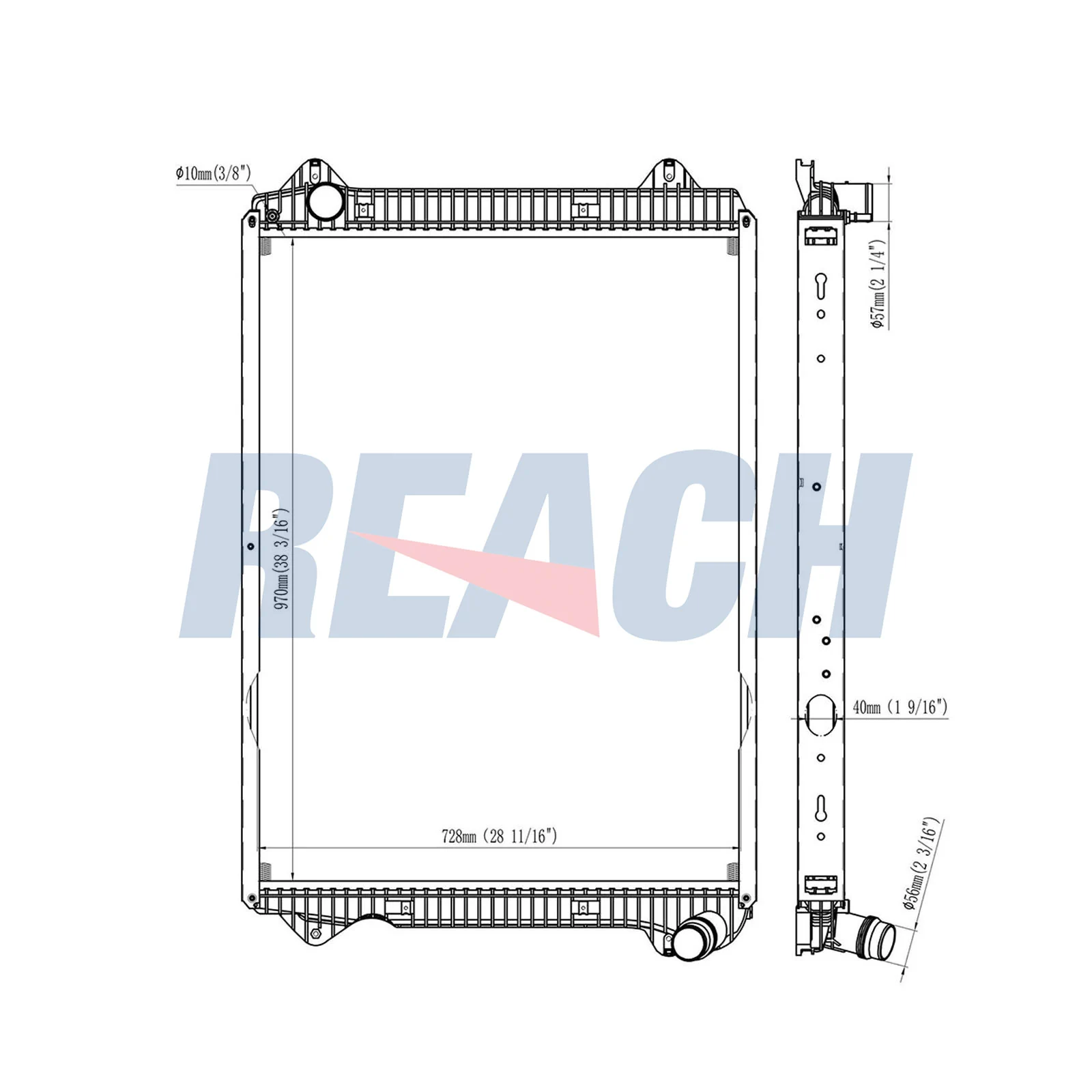 Radiator, engine cooling