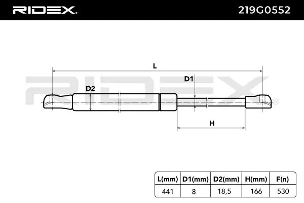 Gas Spring, boot/cargo area
