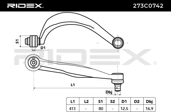 Control/Trailing Arm, wheel suspension