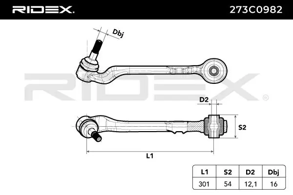 Control/Trailing Arm, wheel suspension