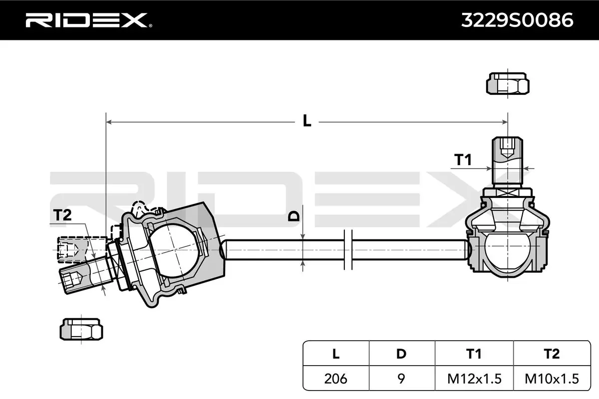 Link/Coupling Rod, stabiliser bar