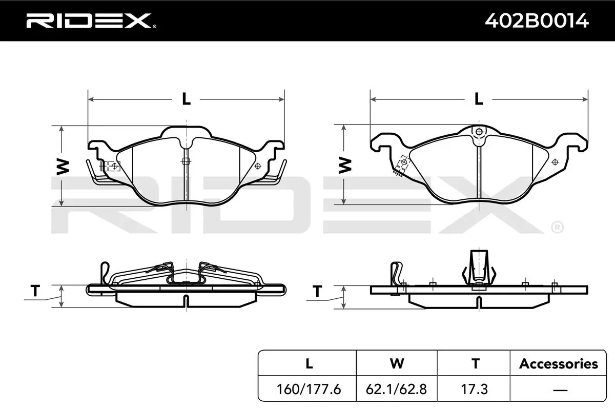 Brake Pad Set, disc brake