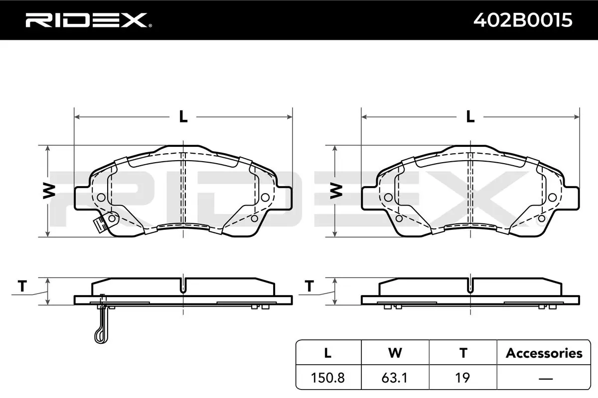 Brake Pad Set, disc brake