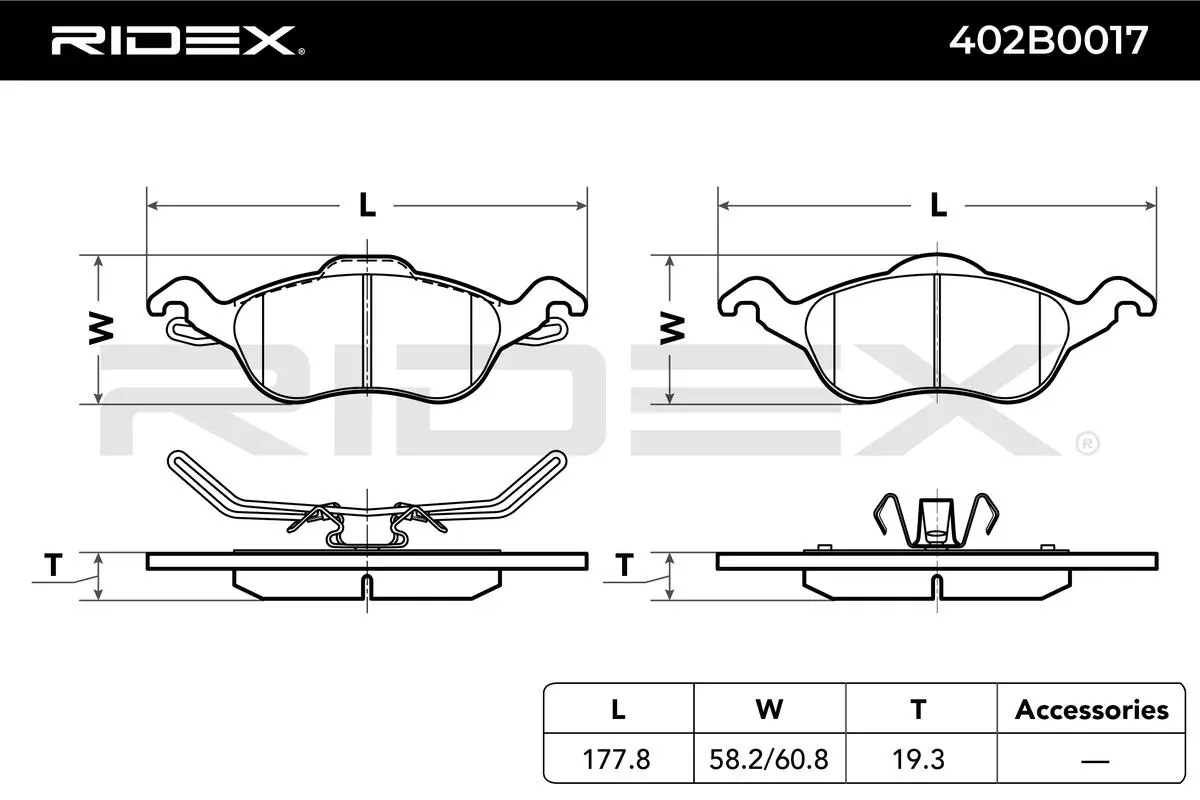 Brake Pad Set, disc brake