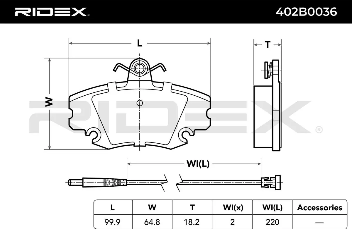 Brake Pad Set, disc brake