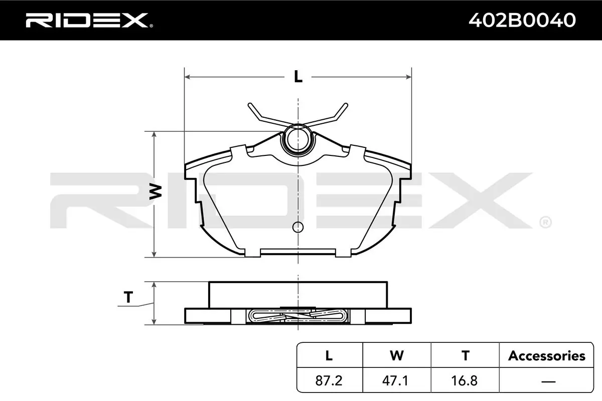 Brake Pad Set, disc brake