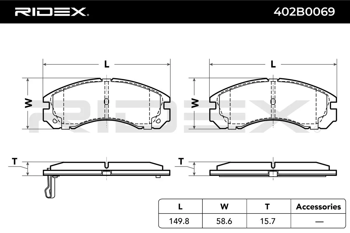 Brake Pad Set, disc brake