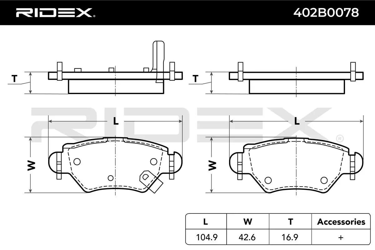 Brake Pad Set, disc brake