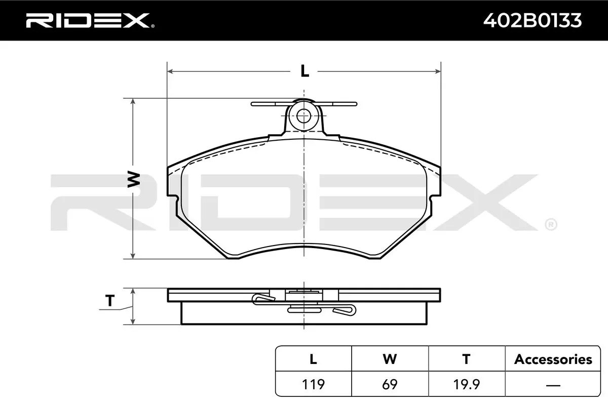 Brake Pad Set, disc brake