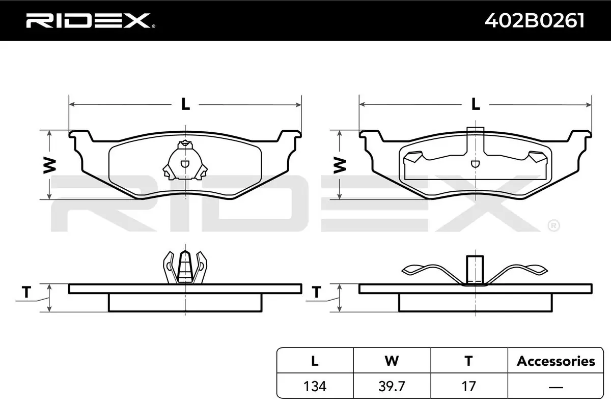 Brake Pad Set, disc brake