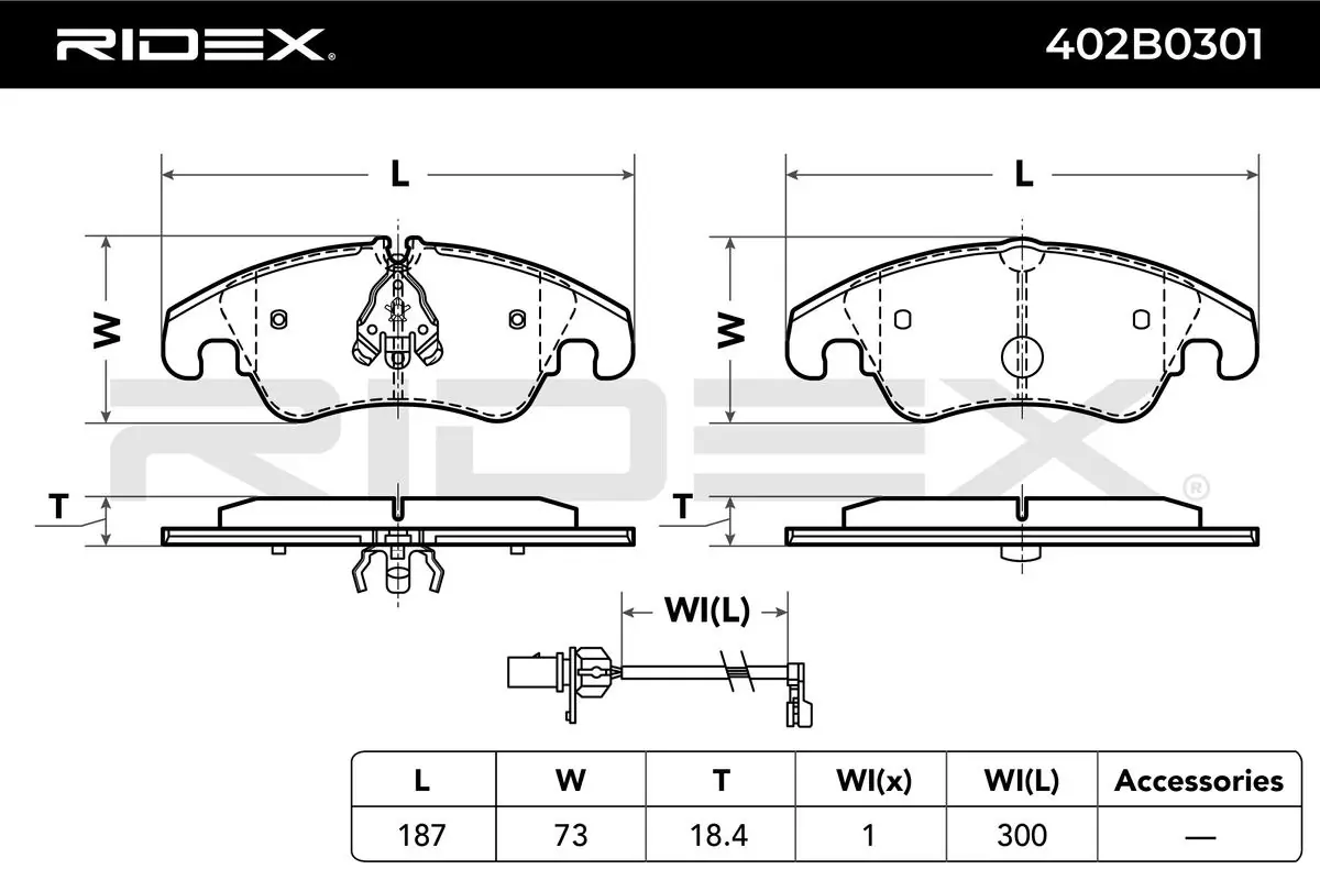Brake Pad Set, disc brake