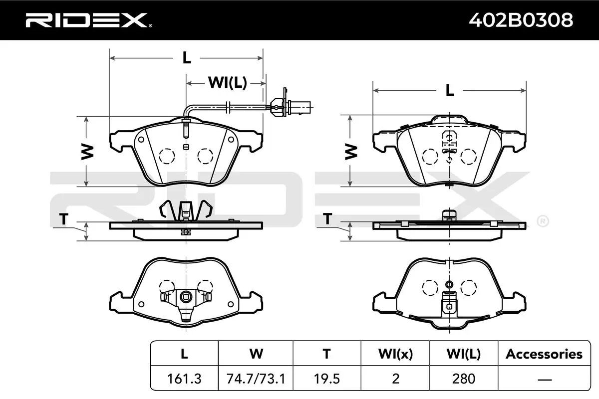 Brake Pad Set, disc brake