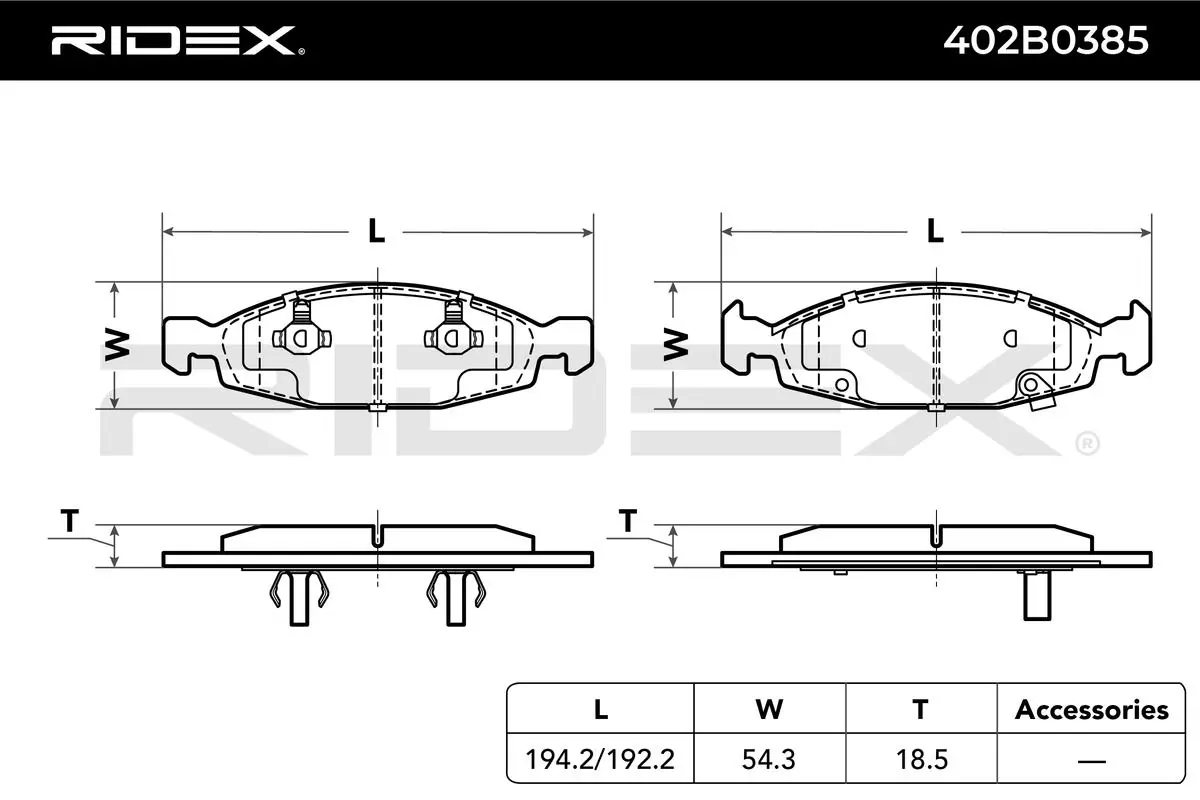 Brake Pad Set, disc brake