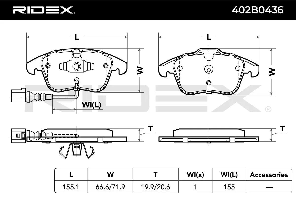 Brake Pad Set, disc brake