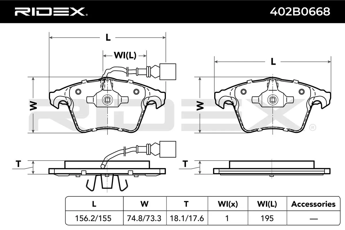 Brake Pad Set, disc brake