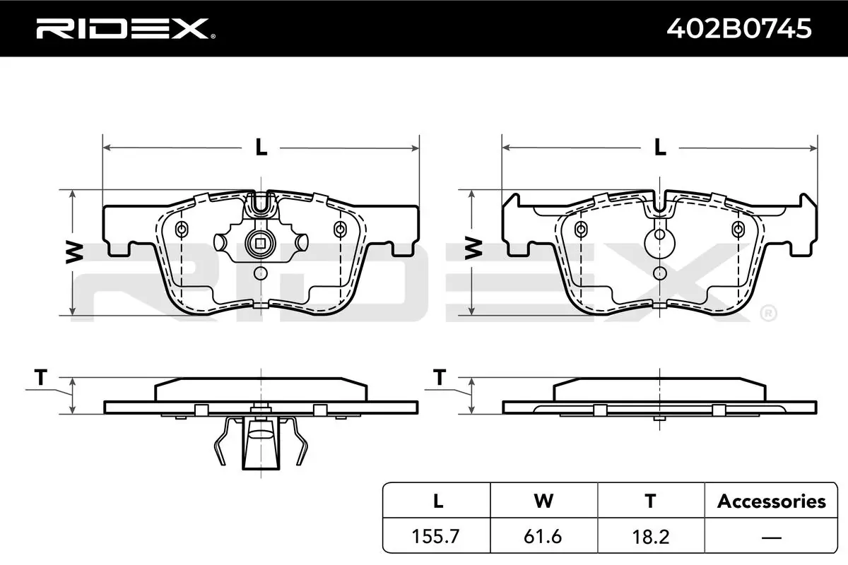 Brake Pad Set, disc brake