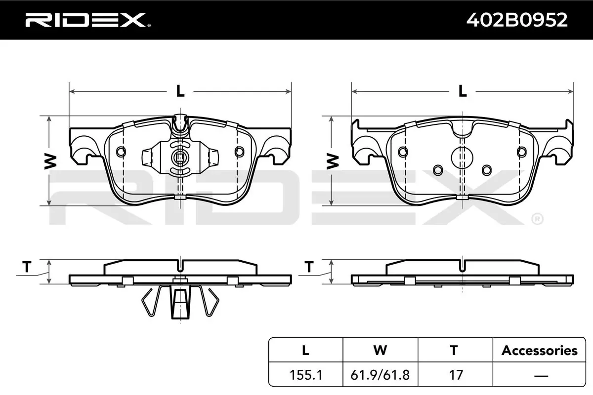 Brake Pad Set, disc brake
