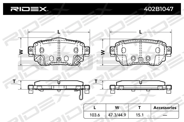 Brake Pad Set, disc brake