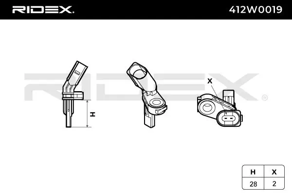 Sensor, wheel speed