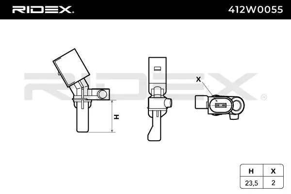 Sensor, wheel speed