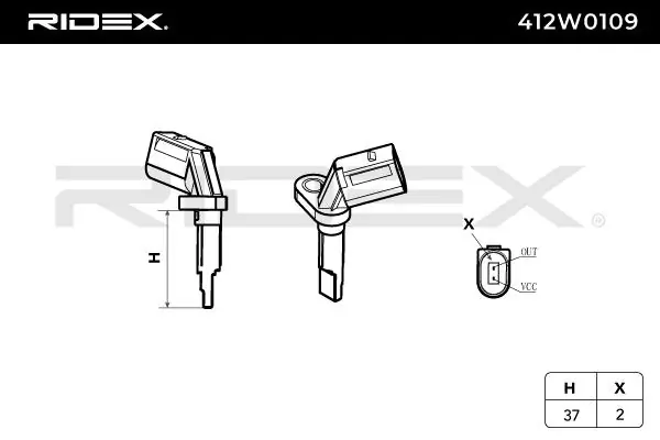 Sensor, wheel speed