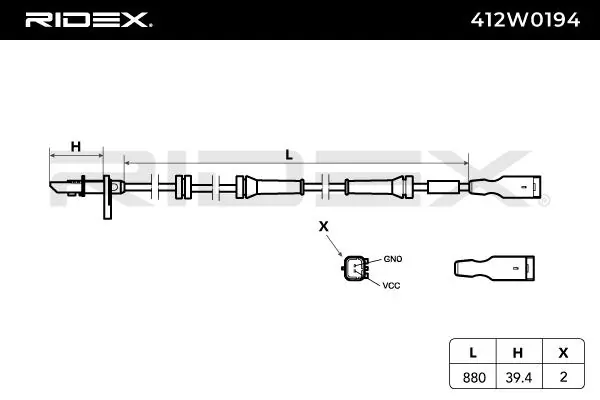 Sensor, wheel speed