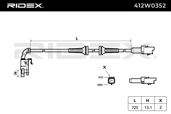 Sensor, wheel speed