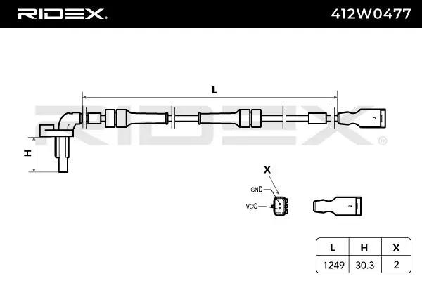 Sensor, wheel speed