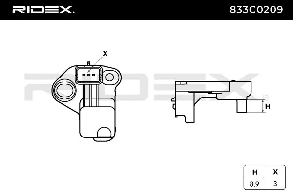 Sensor, crankshaft pulse