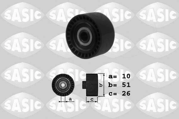 Deflection/Guide Pulley, V-ribbed belt