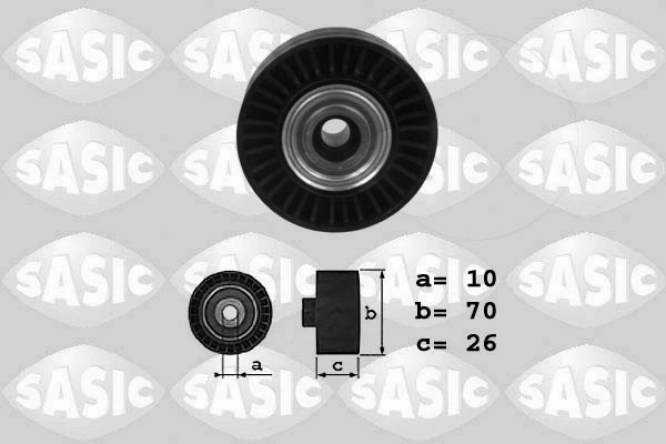 Deflection/Guide Pulley, V-ribbed belt