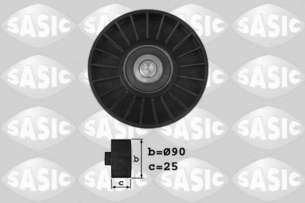 Deflection/Guide Pulley, V-ribbed belt