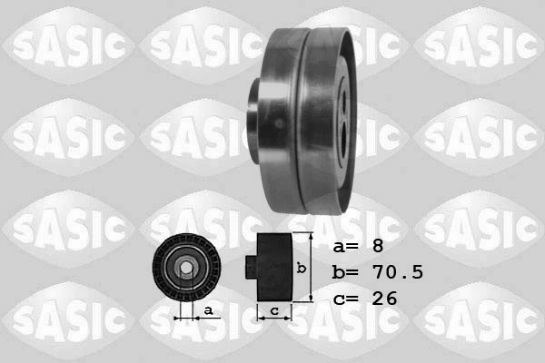 Deflection/Guide Pulley, V-ribbed belt