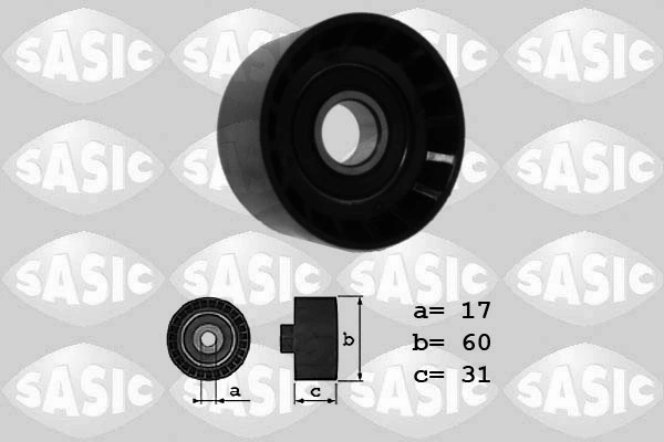 Deflection/Guide Pulley, V-ribbed belt