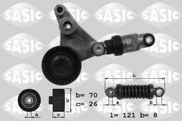 Belt Tensioner, V-ribbed belt