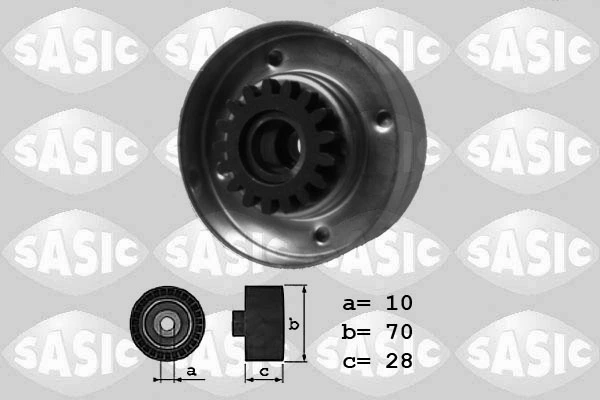 Deflection/Guide Pulley, V-ribbed belt