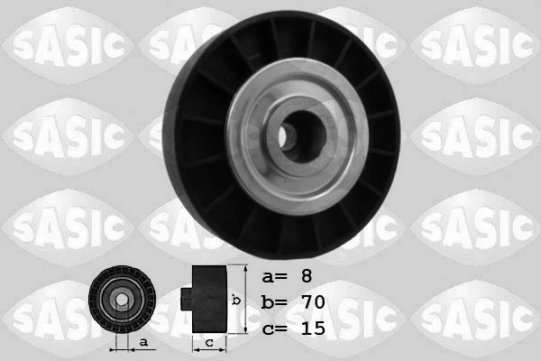 Deflection/Guide Pulley, V-ribbed belt
