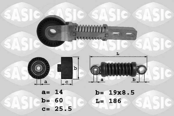Belt Tensioner, V-ribbed belt
