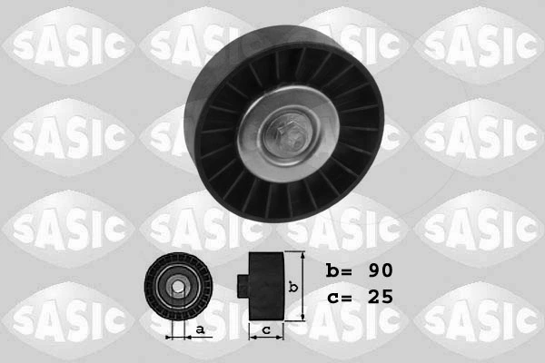 Deflection/Guide Pulley, V-ribbed belt