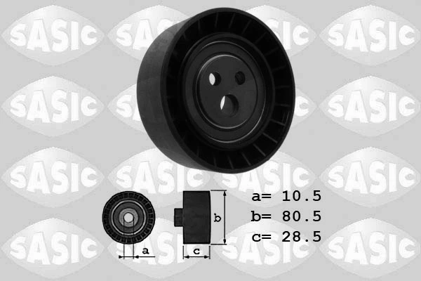 Deflection/Guide Pulley, V-ribbed belt