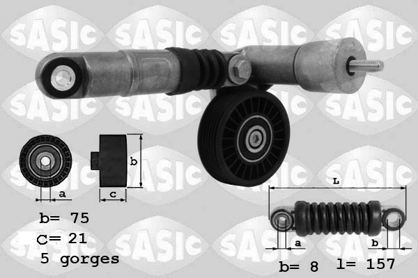 Belt Tensioner, V-ribbed belt