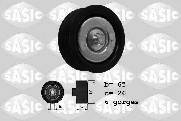 Deflection/Guide Pulley, V-ribbed belt