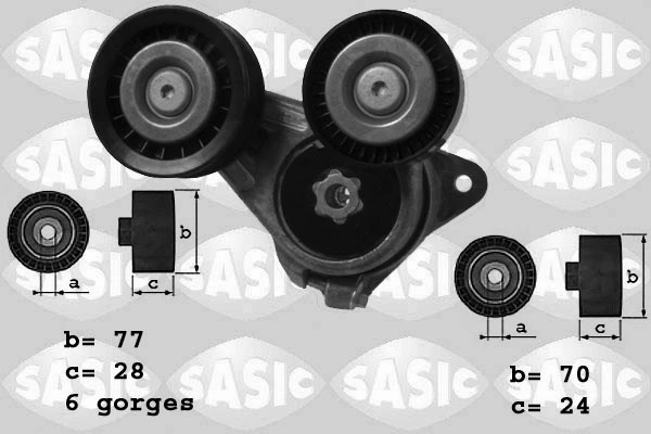 Belt Tensioner, V-ribbed belt