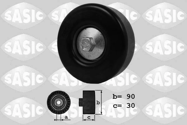 Deflection/Guide Pulley, V-ribbed belt