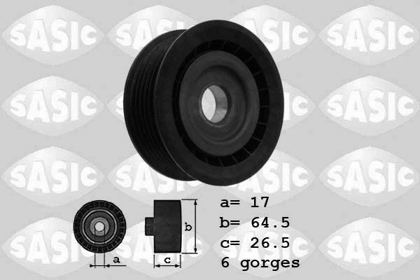 Deflection/Guide Pulley, V-ribbed belt