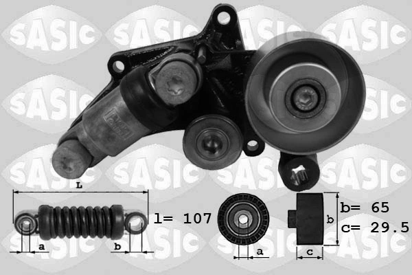 Belt Tensioner, V-ribbed belt