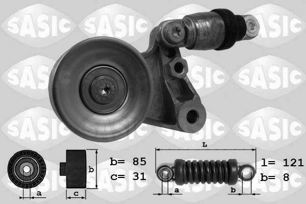 Belt Tensioner, V-ribbed belt