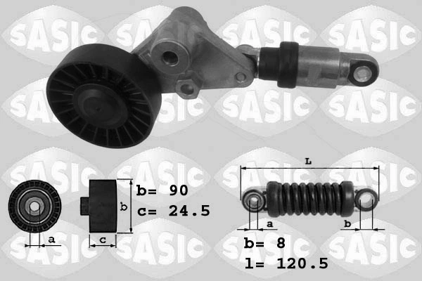 Belt Tensioner, V-ribbed belt