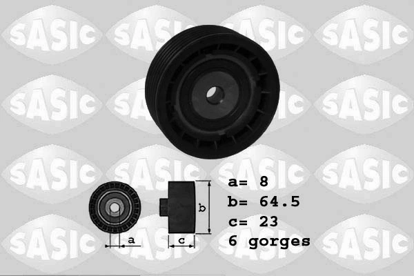 Deflection/Guide Pulley, V-ribbed belt