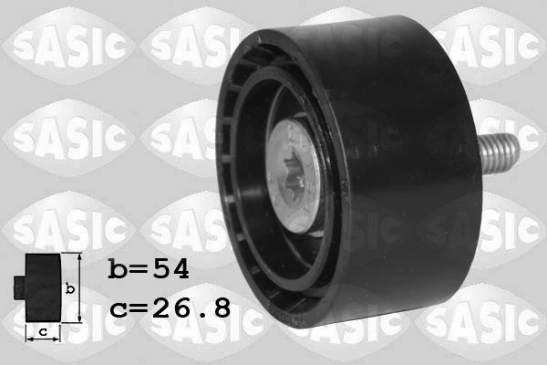 Deflection/Guide Pulley, V-ribbed belt
